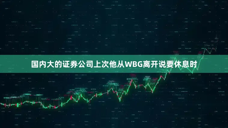 国内大的证券公司上次他从WBG离开说要休息时